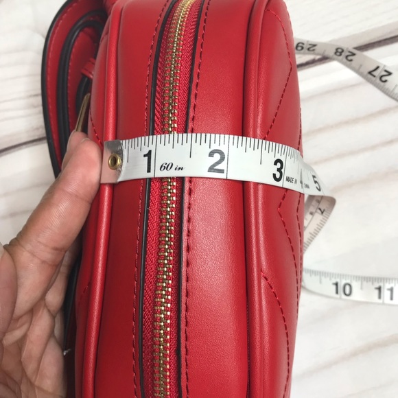 Red fanny pack Boston belt bag - Picture 6 of 8